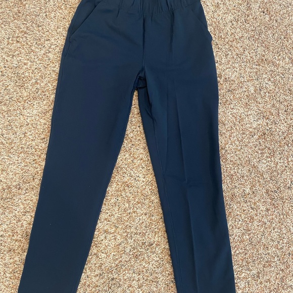 Babaton Pants - Babaton Navy Tapered Dress Pants